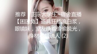 推荐！正宗大学生~宿舍直播【困困兔】道具狂插流白浆，眼镜妹，室友睡着偷偷脱光，身材不错诱人 (2)